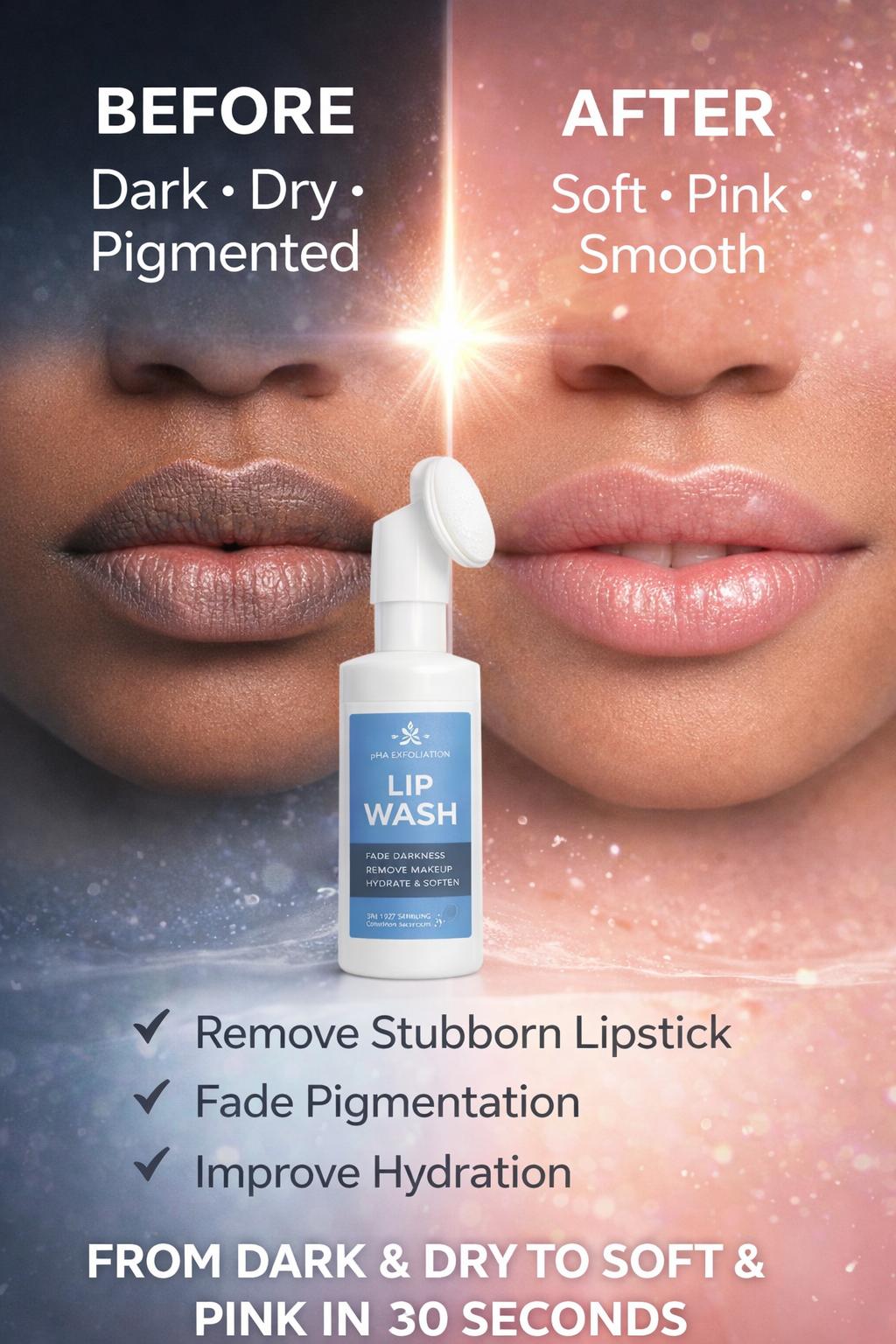 How to Treat Dark, Dry & Pigmented Lips Naturally with a Gentle Lip Wash